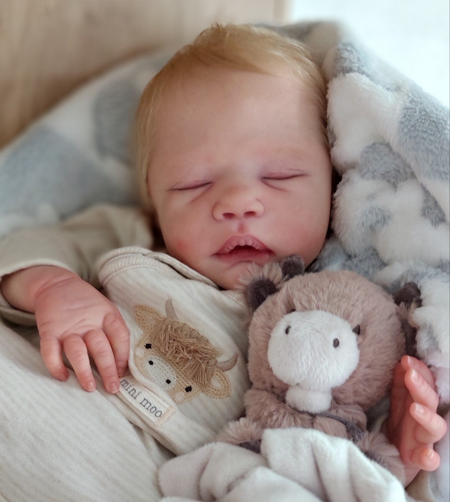 adembenemend mooi reborn baby Allesandro Kelly Dudley, Ophalen of Verzenden, Nieuw, Babypop, Levensecht of Reborn