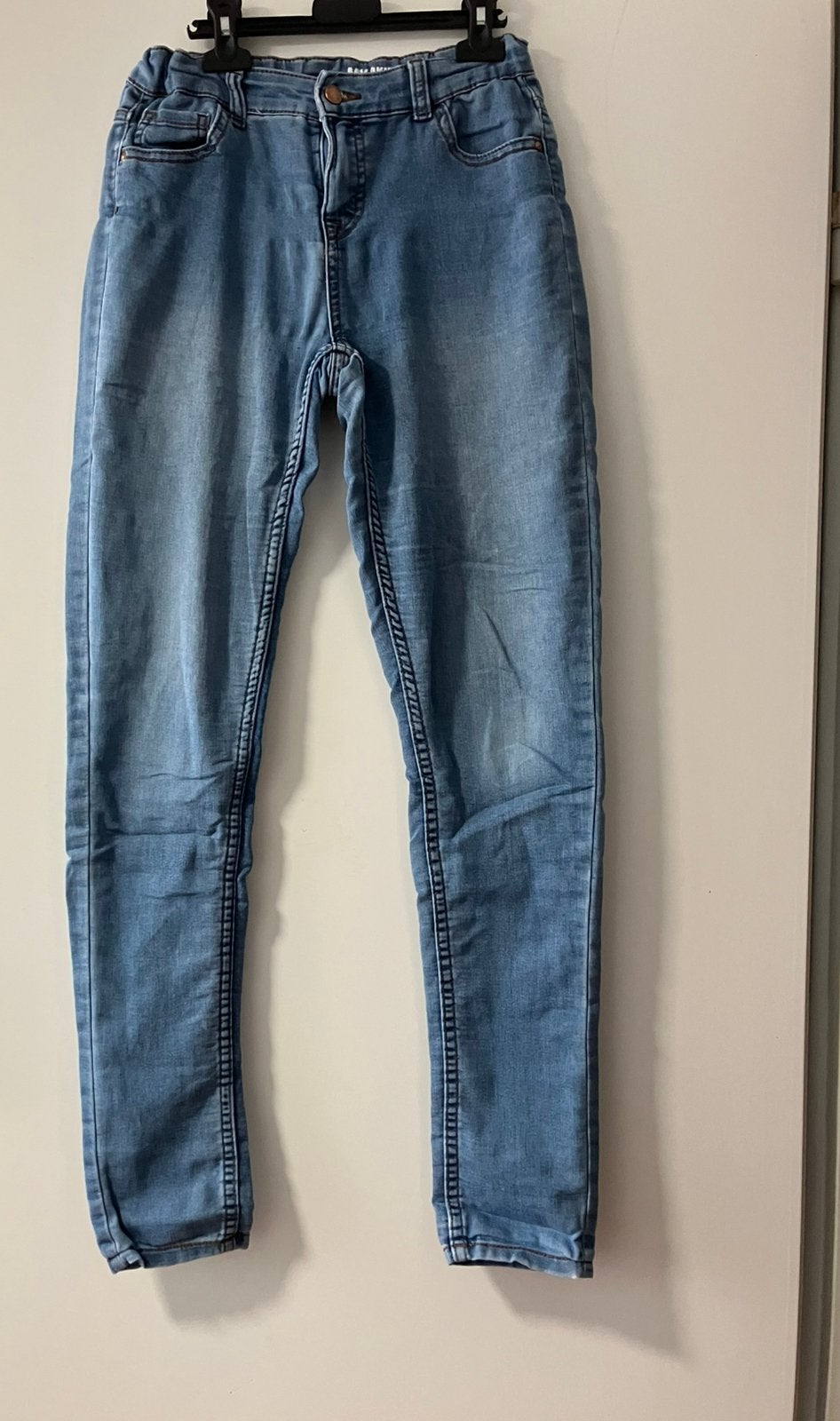 Blauwe skinny jeans hema maat 164, Ophalen of Verzenden, Zo goed als nieuw, Meisje, Broek