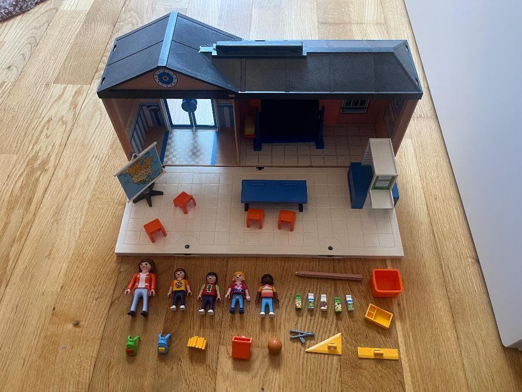 Playmobil meeneem school 5941, Ophalen of Verzenden, Zo goed als nieuw, Complete set