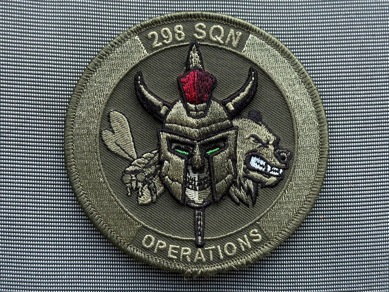 Patch RNLAF 298 SQN Ops, Ophalen of Verzenden, Luchtmacht, Nederland, Embleem of Badge
