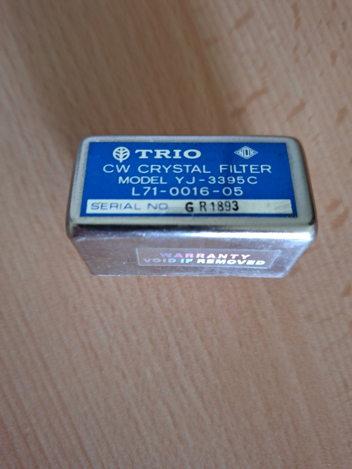 Trio CW Crystal Filter YJ-3395C L71-0016-05, Telecommunicatie, Zenders en Ontvangers, Ophalen of Verzenden, Gebruikt