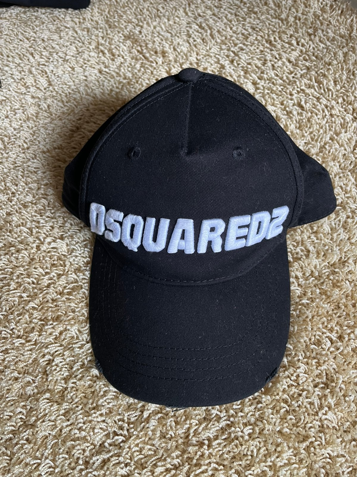 Dsquared2 cap/pet zwart, Kleding | Heren, Ophalen of Verzenden, Zo goed als nieuw, One size fits all, Pet