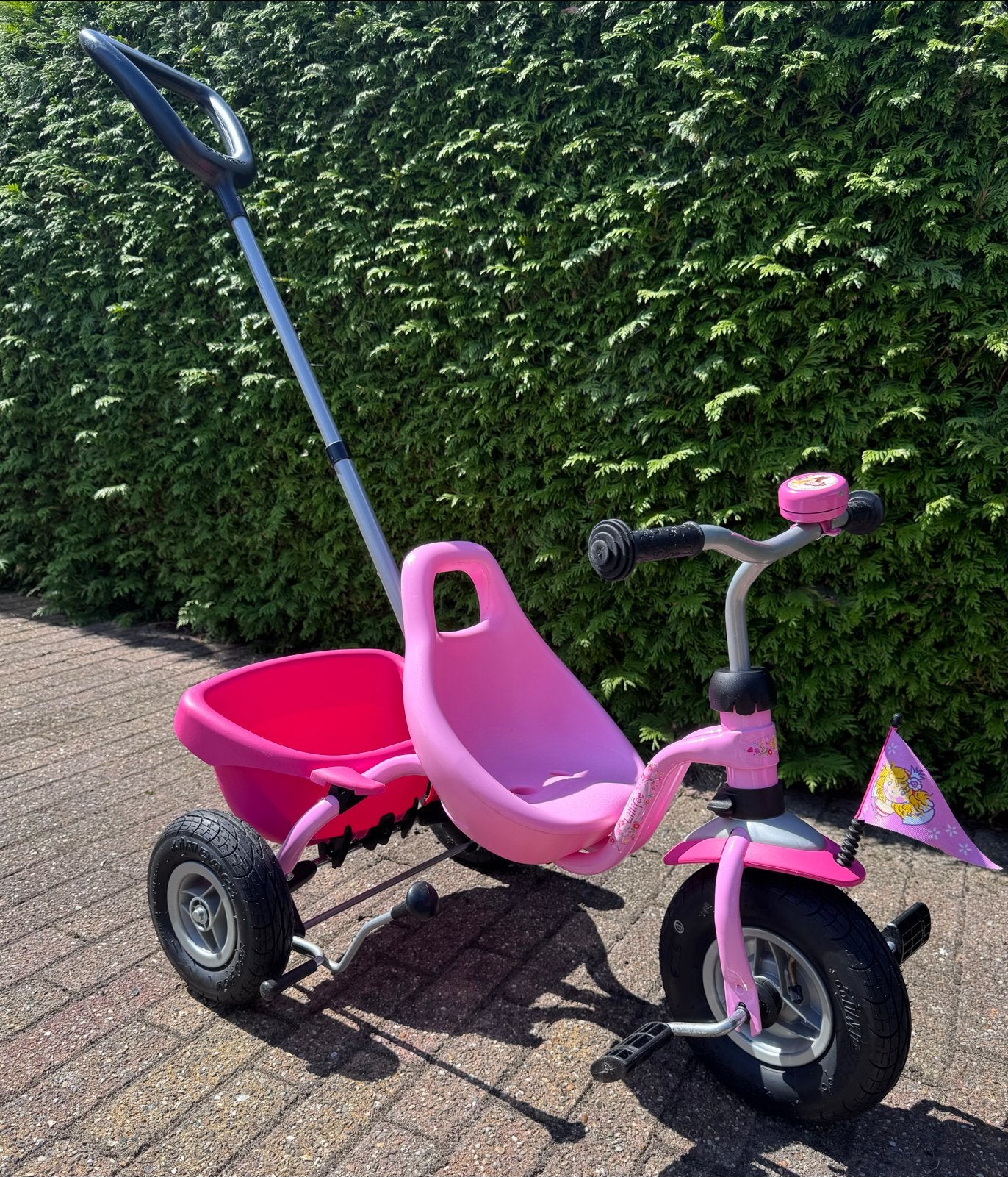 Puky Cat 1 L driewieler Lillifee, z.g.a.n., Ophalen, Zo goed als nieuw, Velgrem, Duwstang
