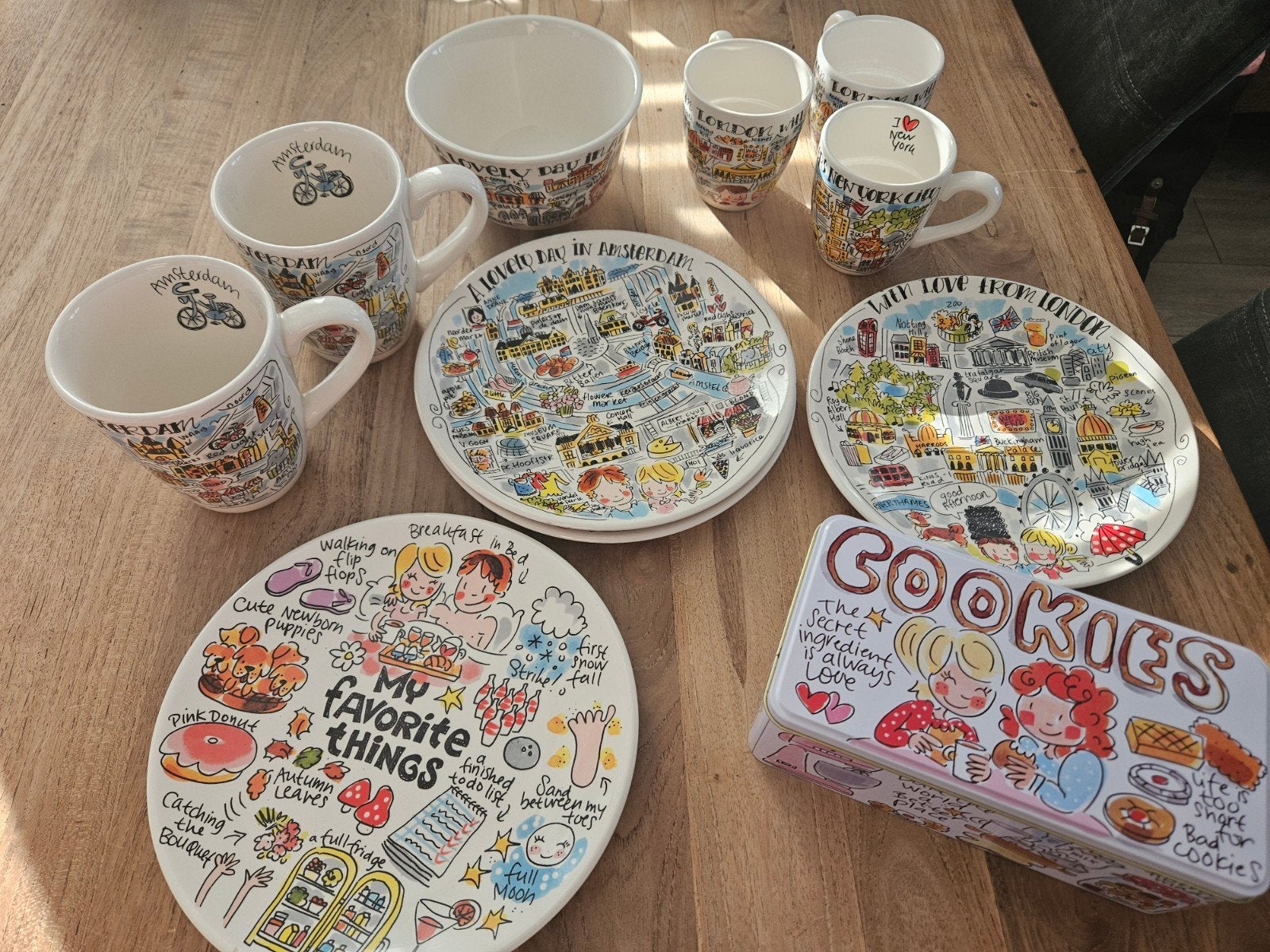 Blond Amsterdam Servies: Amsterdam, London, New York, Blond Amsterdam, Ophalen of Verzenden, Zo goed als nieuw, Aardewerk