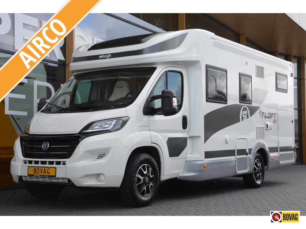 Elnagh T-Loft 450 Dwarsbed en hefbed, Caravans en Kamperen, Campers, Overige merken, Standaard zit, 6 tot 7 meter, Bedrijf