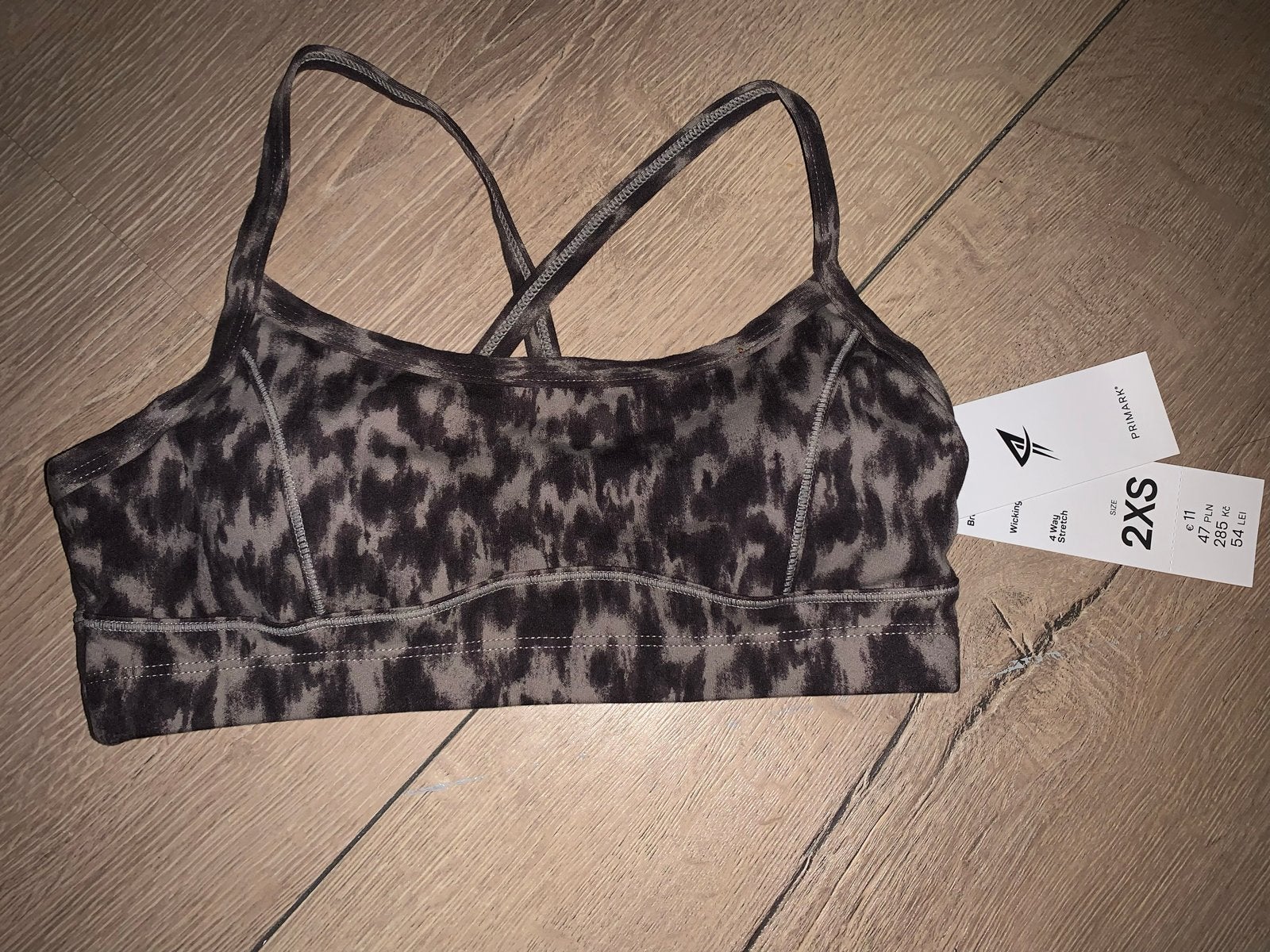 Primark Sportbeha met Luipaardprint - Maat 2XS, Nieuw, Ophalen of Verzenden, Fitness of Aerobics, Maat 34 (XS) of kleiner