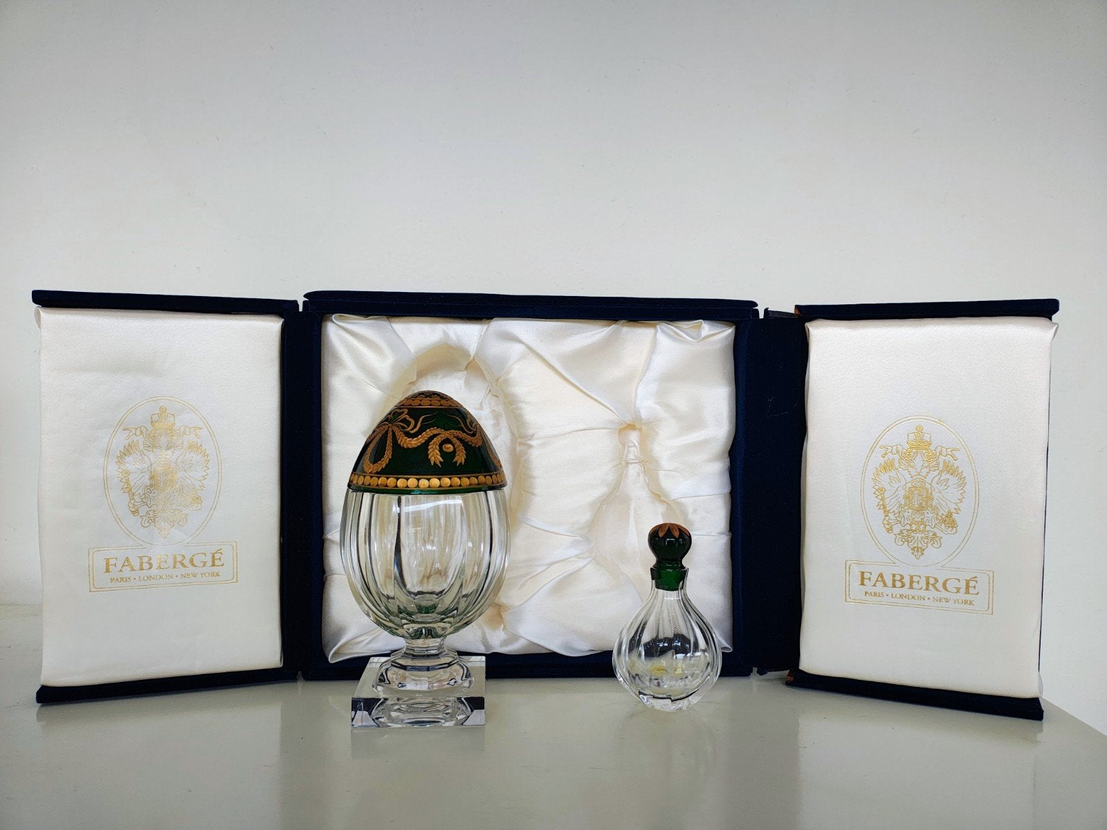 Fabergé Parfum fles  Kristal met Certificaat, Ophalen of Verzenden