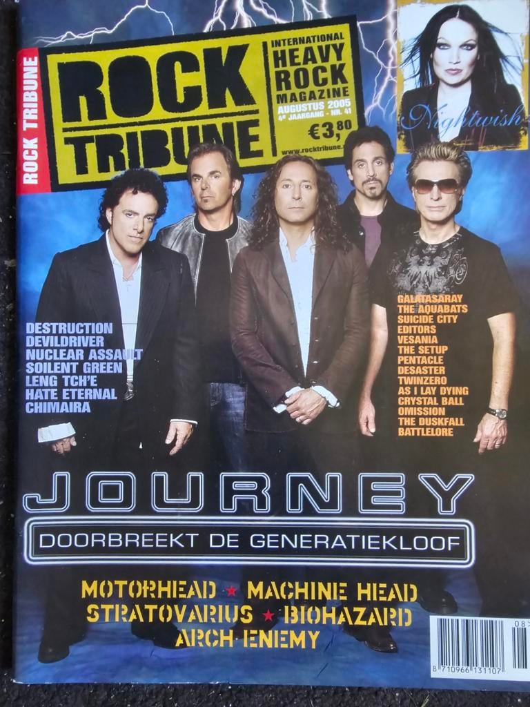 Rock Tribune Magazine Augustus 2005 - Journey Cover, Boeken, Tijdschriften en Kranten, Ophalen of Verzenden, Gelezen, Muziek, Film of Tv