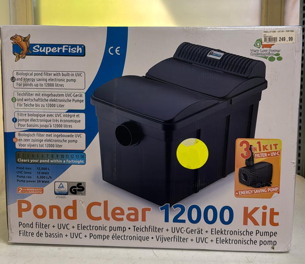 Pondclear 12000 filter met UV lamp en pomp vijver NIEUW., Ophalen, Nieuw, Vijverfilter