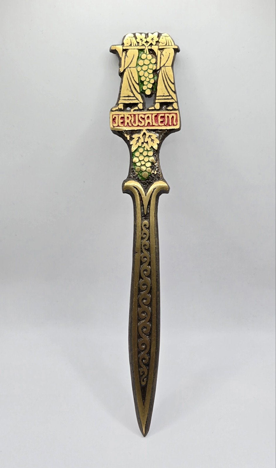 Vintage Messing Briefopener, Jerusalem, Antiek en Kunst, Ophalen of Verzenden, Koper