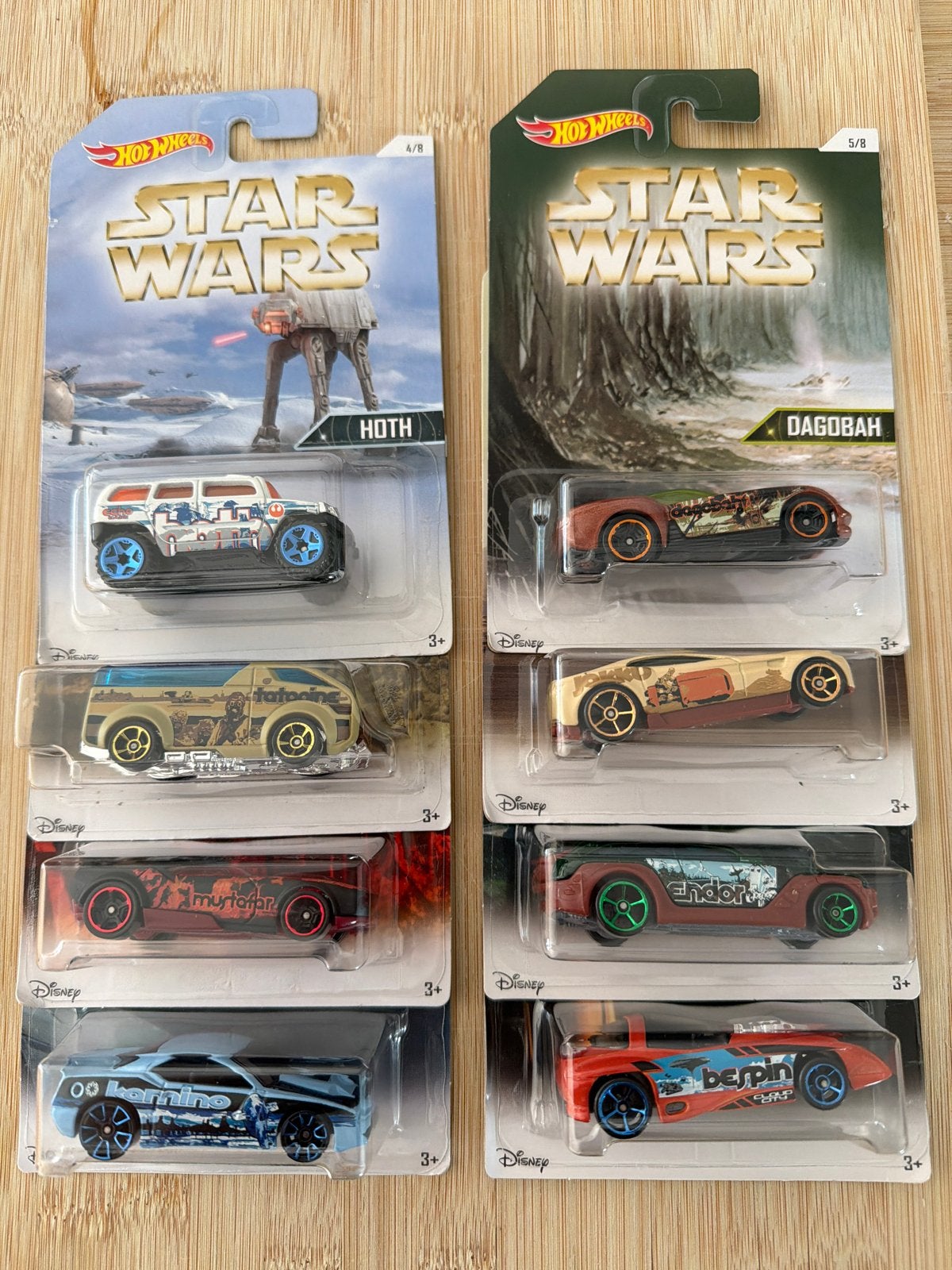 Hot Wheels Star Wars auto's - Complete set van 8, Ophalen, Nieuw