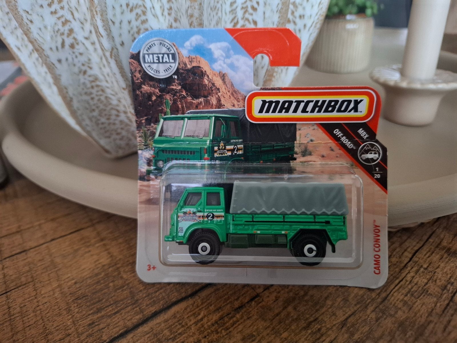 Matchbox MBX Off-Road Camo Convoy Speelgoedauto, Ophalen of Verzenden, Nieuw