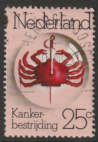 Nederland 1974 1053 KWF, Gest Den Bosch, Postzegels en Munten, Ophalen of Verzenden, Na 1940, Gestempeld