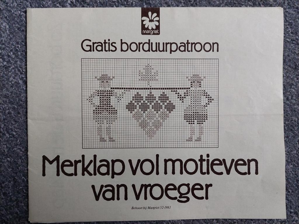 Telpatroon Merklap, Ophalen of Verzenden, Nieuw, Handborduren, Patroon