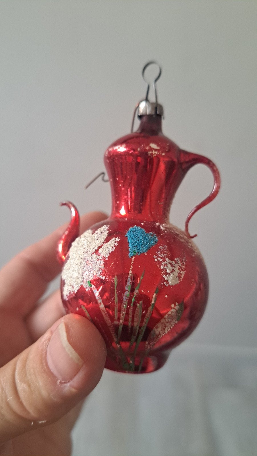 theepotje kerstversiering vintage, Ophalen of Verzenden