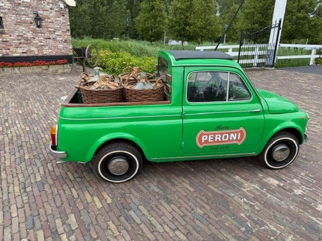 Fiat 500 Pick Up Auto Bianchi, Leder, Handgeschakeld, Particulier, Te koop