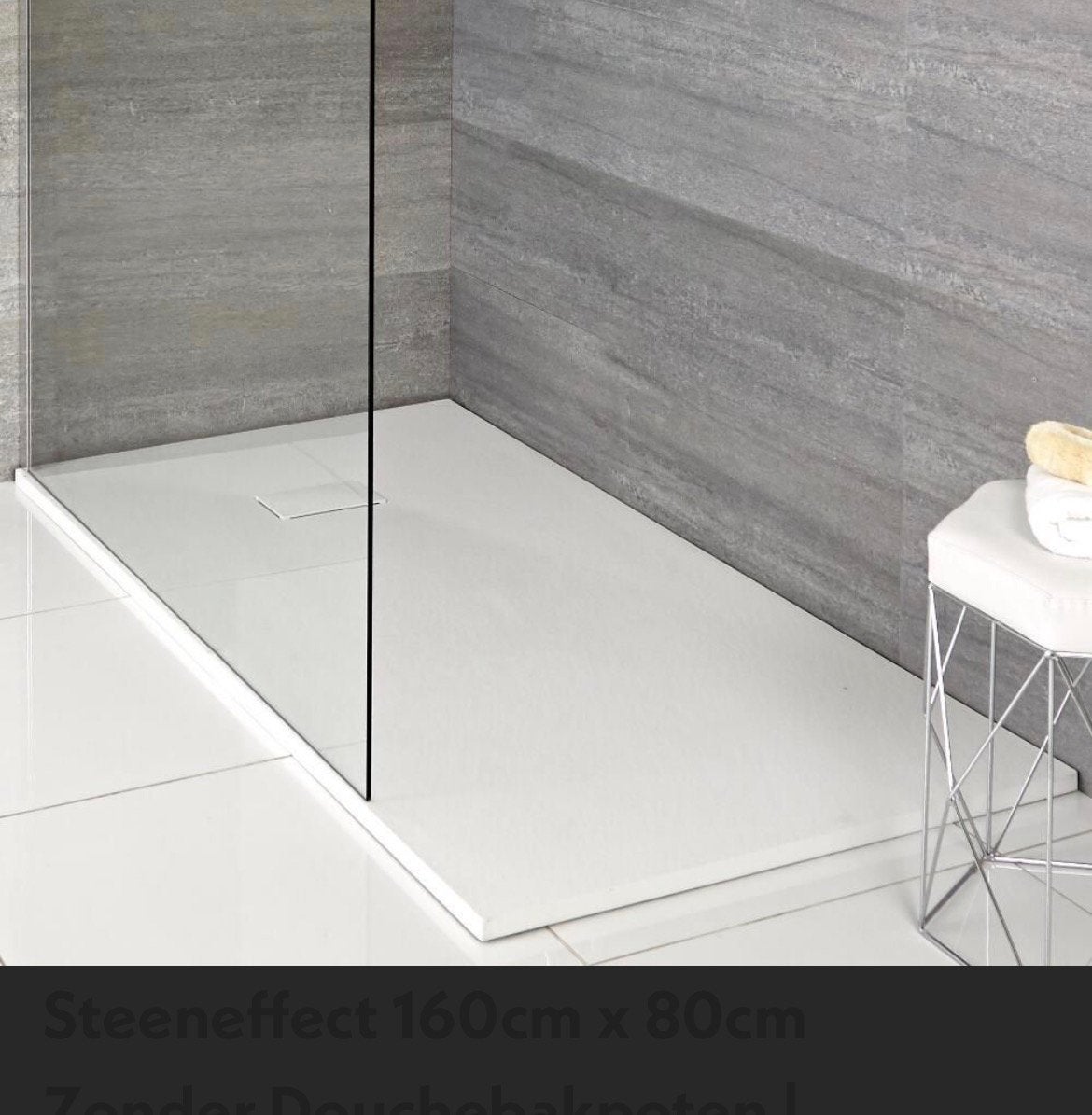 NIEUW! Douchebak wit nooit uitgepakt 160x80, Ophalen of Verzenden, Nieuw, Douche