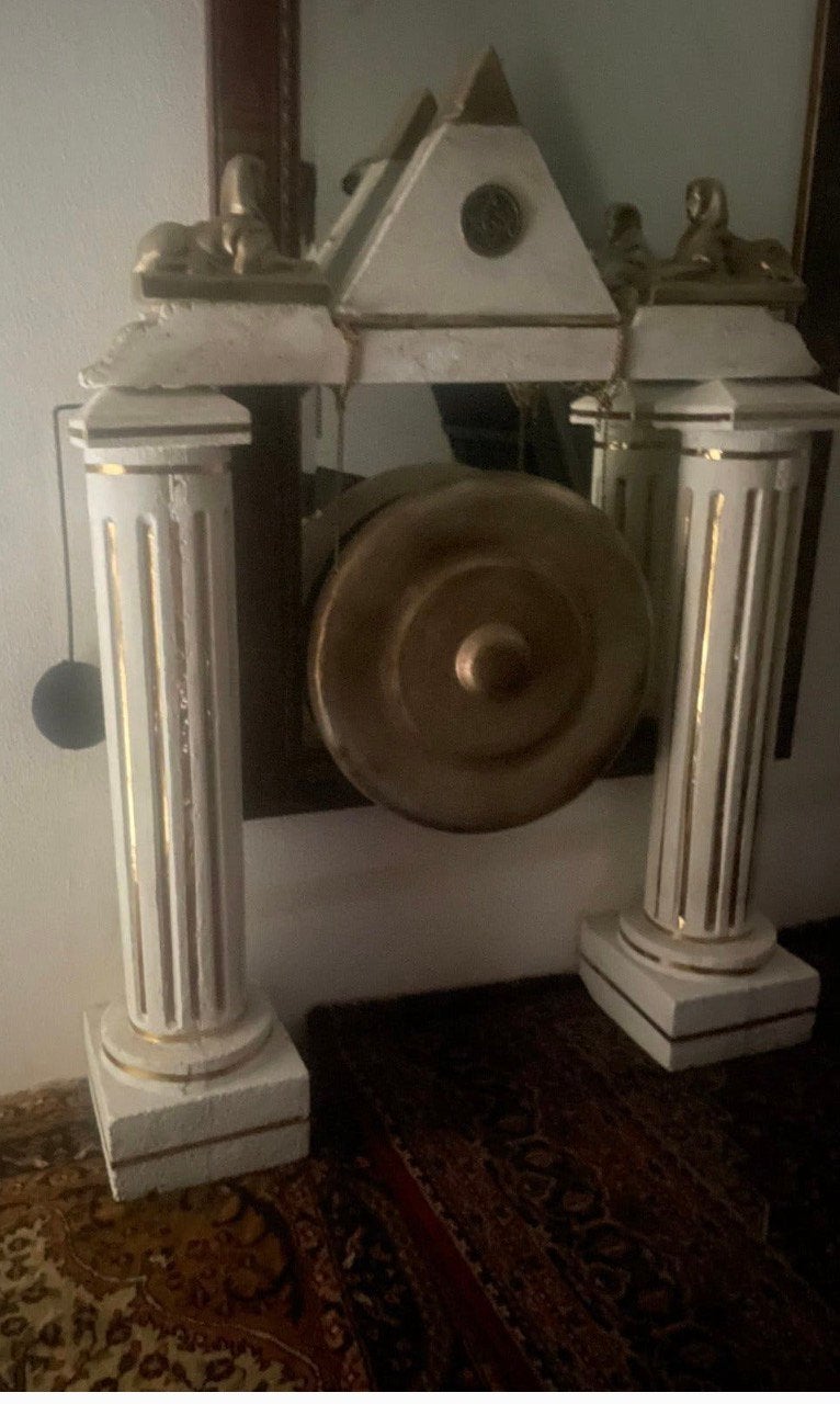 Prachtige handgemaakte bronzen gong – Witsteen (Egypte), Ophalen of Verzenden