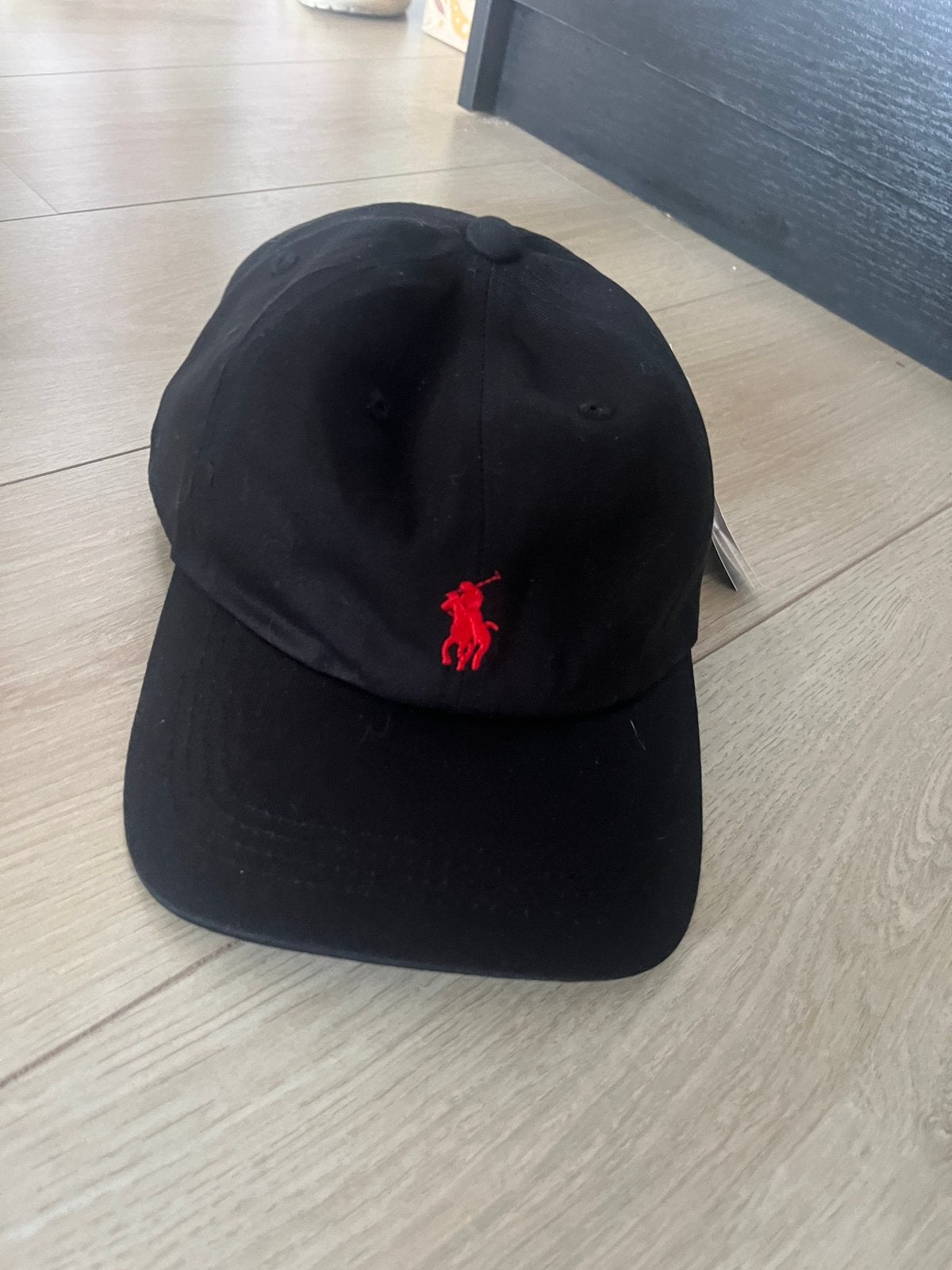 Zwarte Polo Ralph Lauren pet met rood logo, Ophalen of Verzenden, Nieuw, One size fits all, Pet