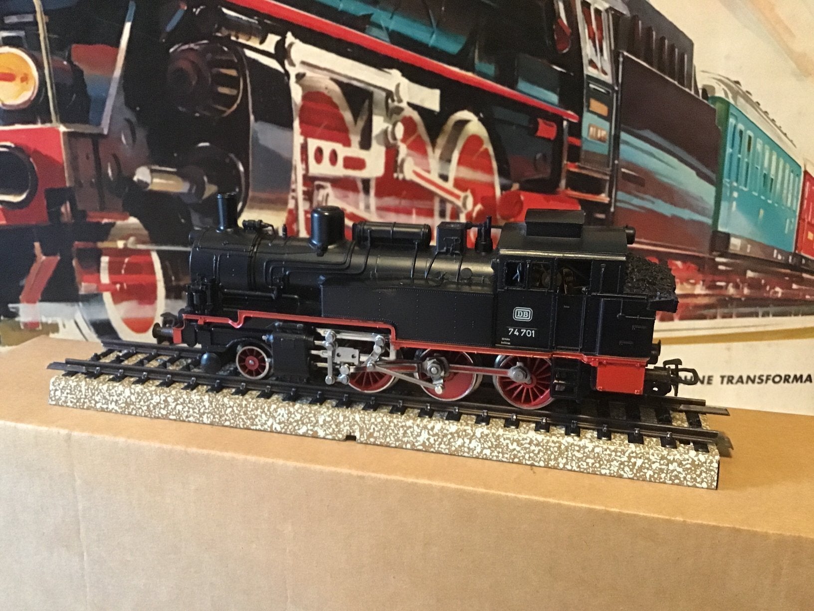 Marklin 3095 DB. Br74. Ovp, Wisselstroom, Gebruikt, Locomotief, Ophalen of Verzenden