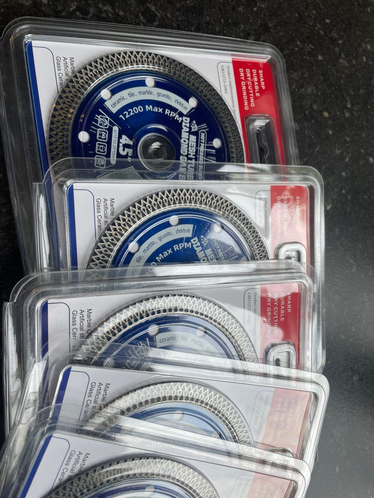 Tegel slijpschijf diamant 8stuks alles voor 50.00, Ophalen of Verzenden, Zo goed als nieuw, Minder dan 700 watt, Haakse handslijpmachine