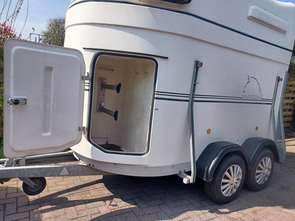 2Paards Bockman trailer b J 2004 Polyester, Ophalen, Gebruikt, Polyester, 2-paards trailer