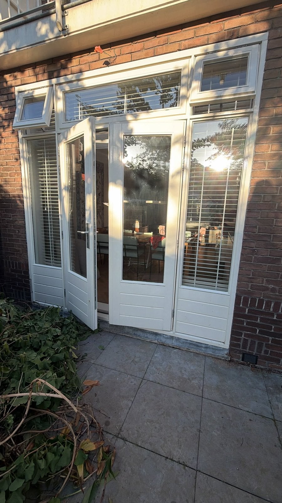 Kozijn incl raamdecoratie - dubbel glas, Doe-het-zelf en Verbouw, Kozijnen en Schuifpuien, Ophalen, Deurkozijn, 225 cm of meer