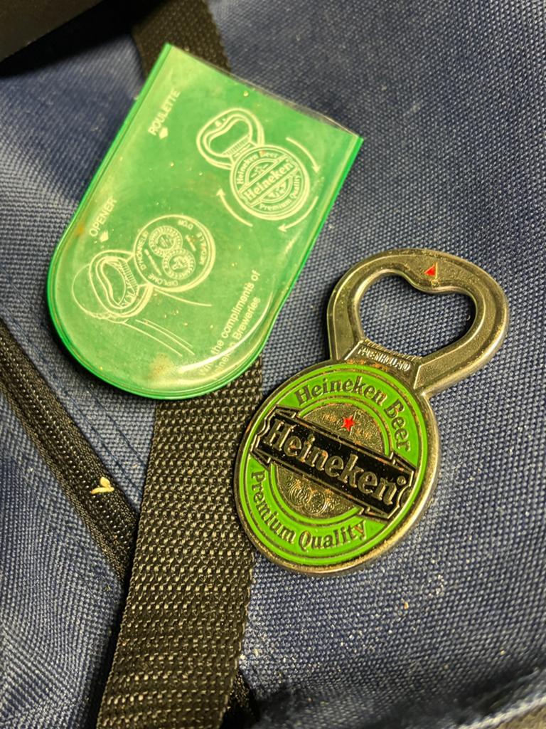 Heineken roulette opener compleet, Ophalen, Zo goed als nieuw, Gebruiksvoorwerp