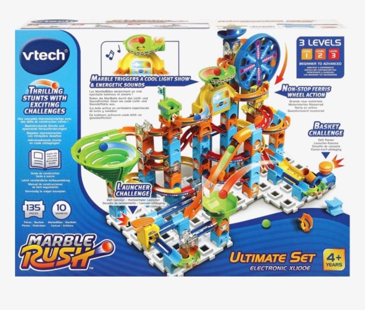 VTech Marble Rush Ultimate Set knikkerbaan, Ophalen, Zo goed als nieuw, 4 tot 6 jaar