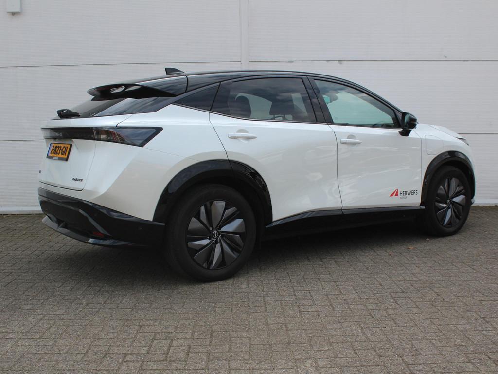 Nissan Ariya e-4ORCE Evolve 87kWh / 1.500kg Trekgewicht / Vi, Auto's, Nissan, Automaat, Zwart, Wit, Origineel Nederlands