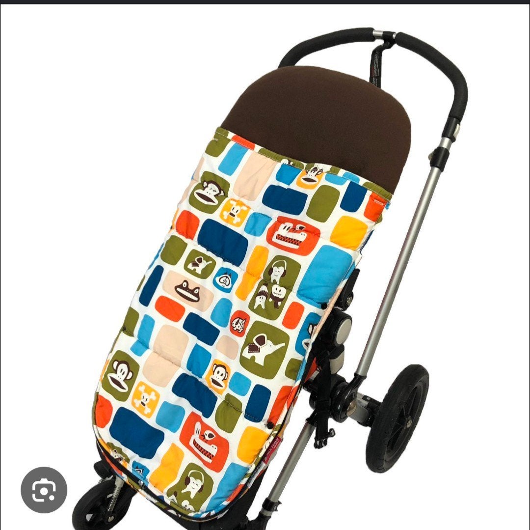 Bugaboo Voetenzak en Regenhoes - Zwart en Kleurrijk, Ophalen of Verzenden, Gebruikt, Combiwagen, Bugaboo