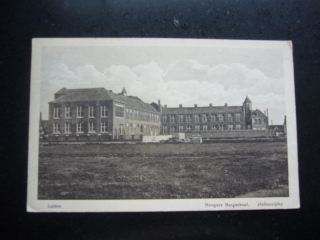 LEIDEN  =  HOOGERE BURGERSCHOOL    1915, Ophalen of Verzenden, Voor 1920, Gelopen, Zuid-Holland