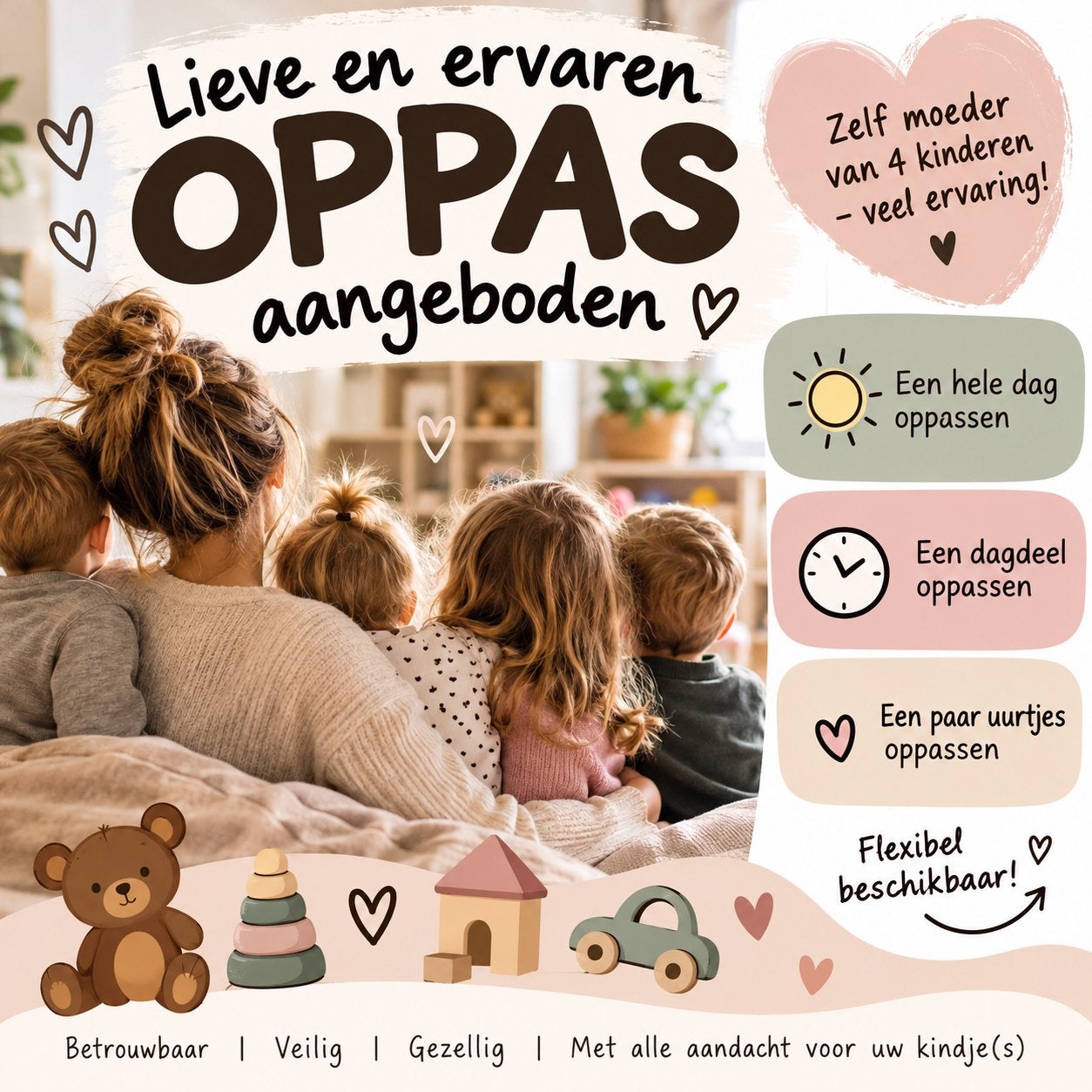 Lieve en ervaren oppas aangeboden, MBO, Vanaf 10 jaar, Overige vormen