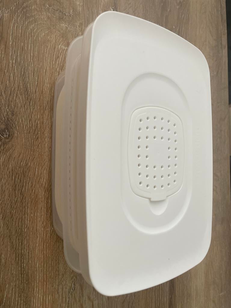 Tupperware vleeswaren bak, Ophalen of Verzenden, Zo goed als nieuw, Wit, Overige typen