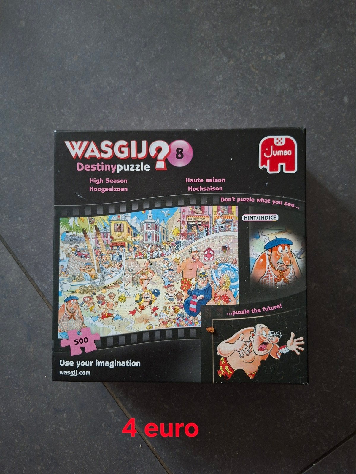 Wasgij? 8 Destinypuzzle High Season 500 stukjes, Ophalen of Verzenden, Minder dan 500 stukjes, Gebruikt, Legpuzzel