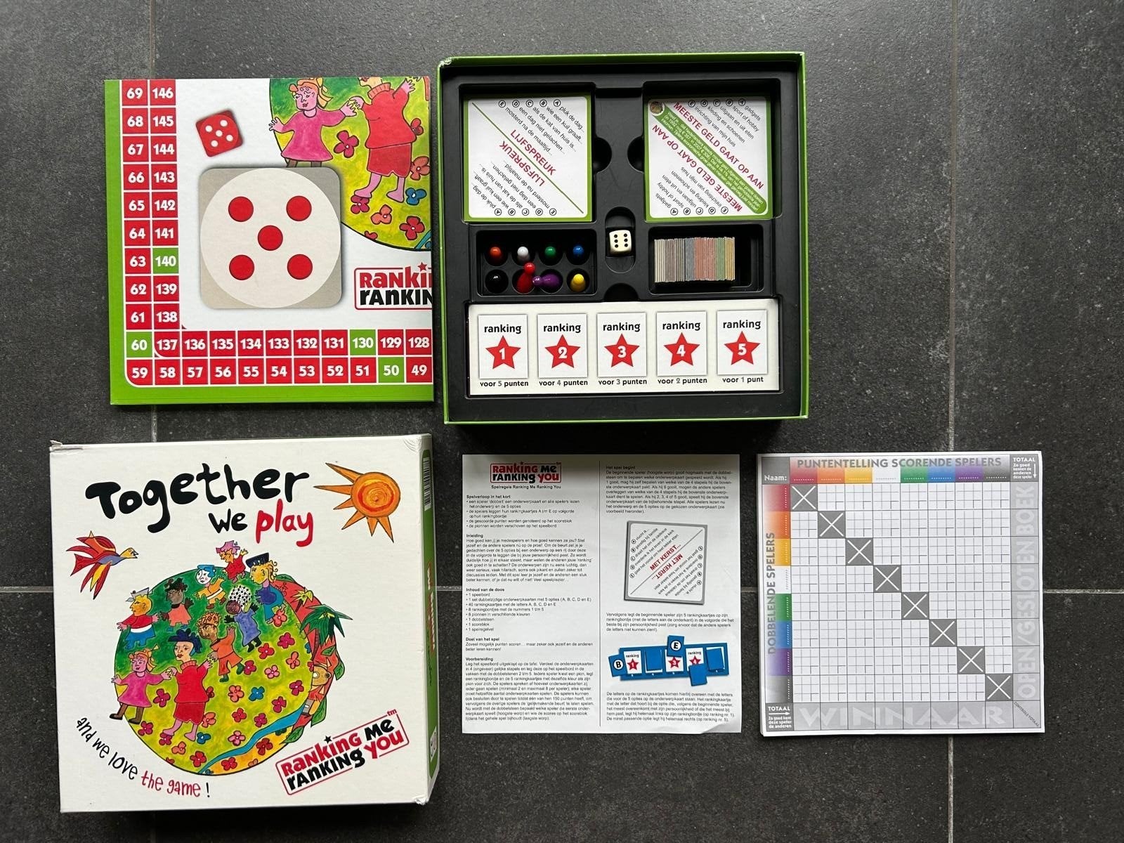 Ranking Me Ranking You - Gezellig gezelschapsspel, Hobby en Vrije tijd, Een of twee spelers, Ophalen of Verzenden, Zo goed als nieuw