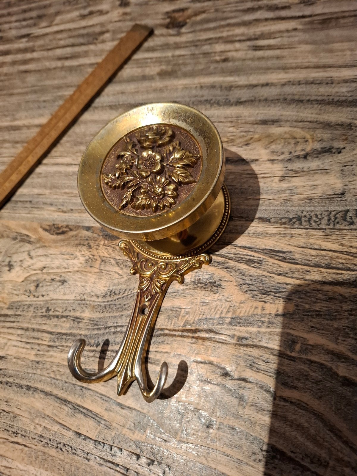 Retro Koperen Kapstok 20 cm - Uniek Antiek uit Italië, Ophalen of Verzenden