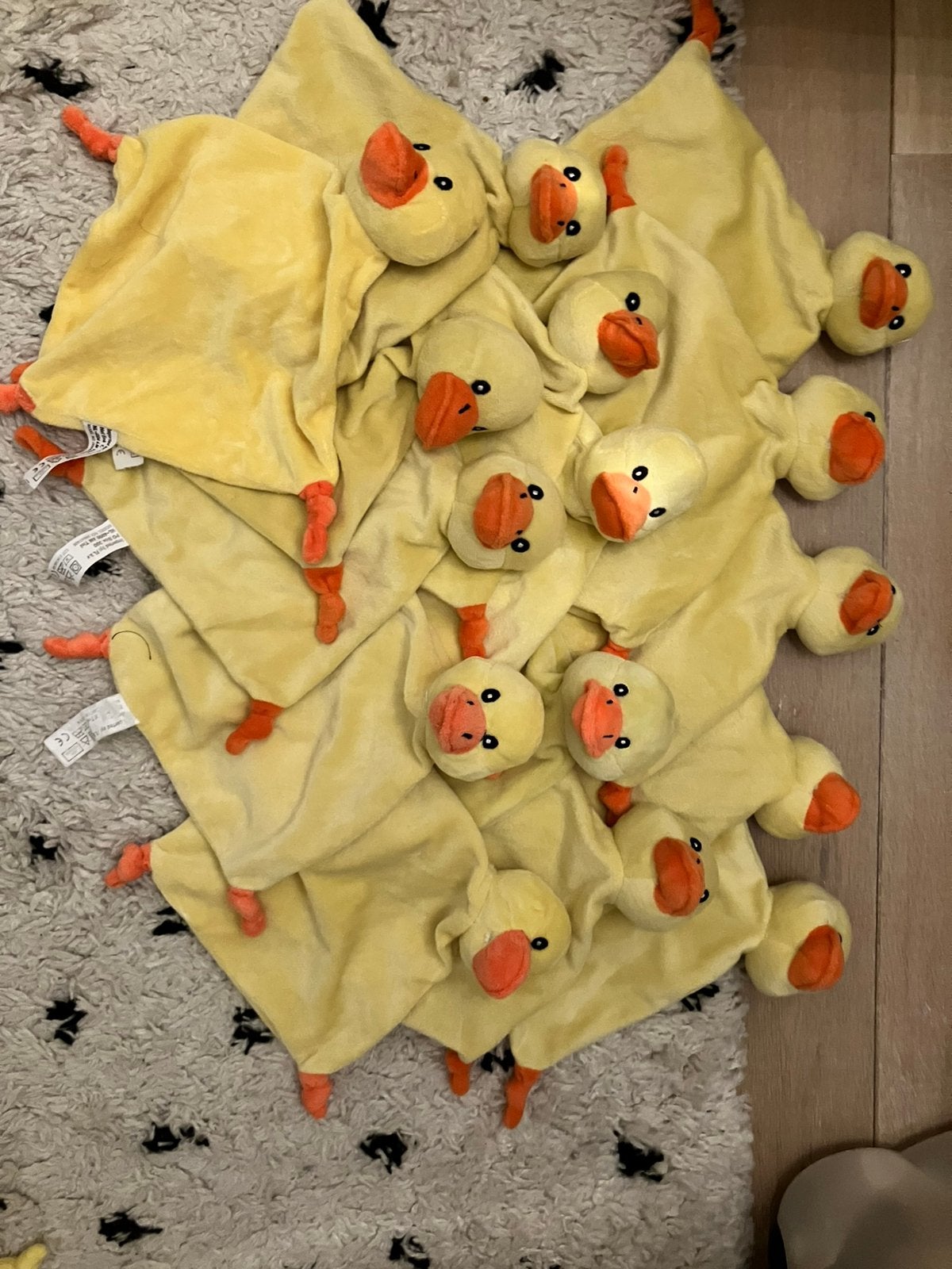 Fl eend geel knuffeldoekje, Ophalen of Verzenden, Zo goed als nieuw, Eend