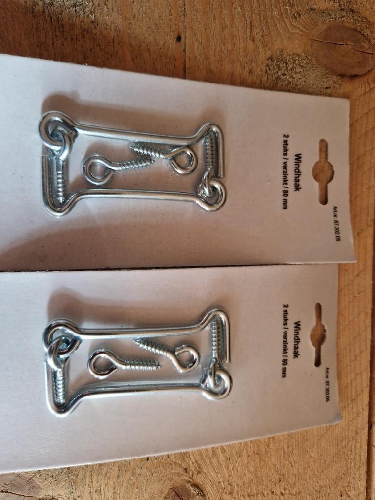 Windhaken 80 mm, 2 stuks, Ophalen of Verzenden
