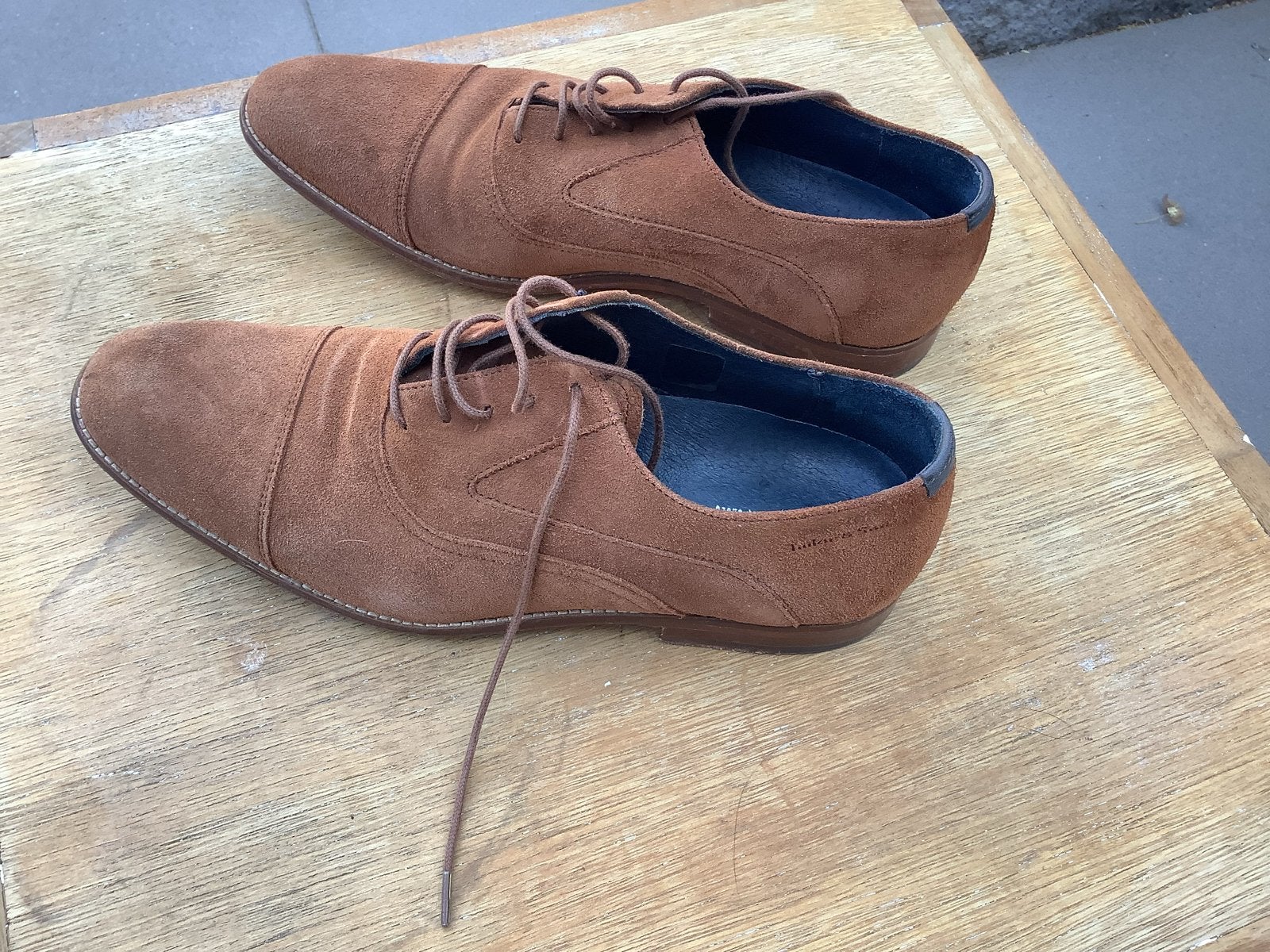 Tailor & Son suède veterschoenen - Maat 43, Ophalen of Verzenden, Gedragen, Bruin, Veterschoenen