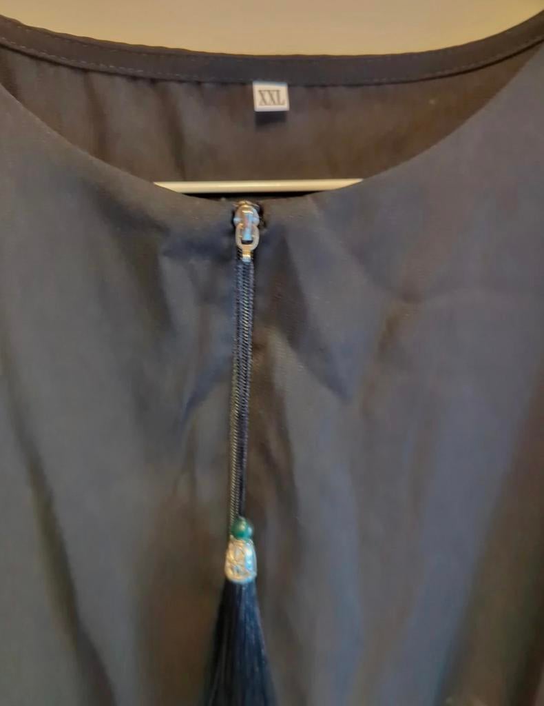 Dames Abaya maat 44, Verzenden, Zo goed als nieuw, Zwart, Jurk