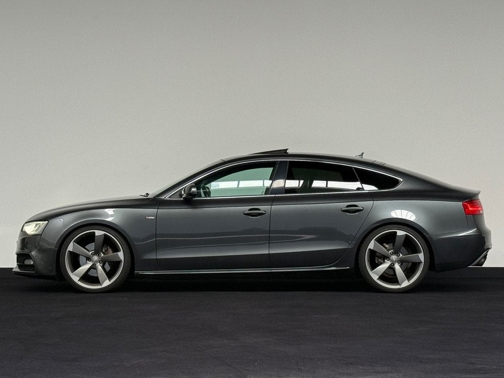 Audi A5 Sportback 2.0 TFSI quattro 3 x S-line Open Dak B&O N, Automaat, Euro 5, Gebruikt, Zwart