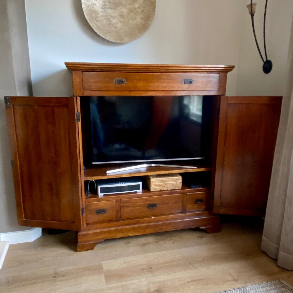 Houten kast 130 cm hoog, 115 cm breed - Te koop aangeboden, Huis en Inrichting, Ophalen, 100 tot 150 cm, 150 tot 200 cm, Antiek / Klassiek