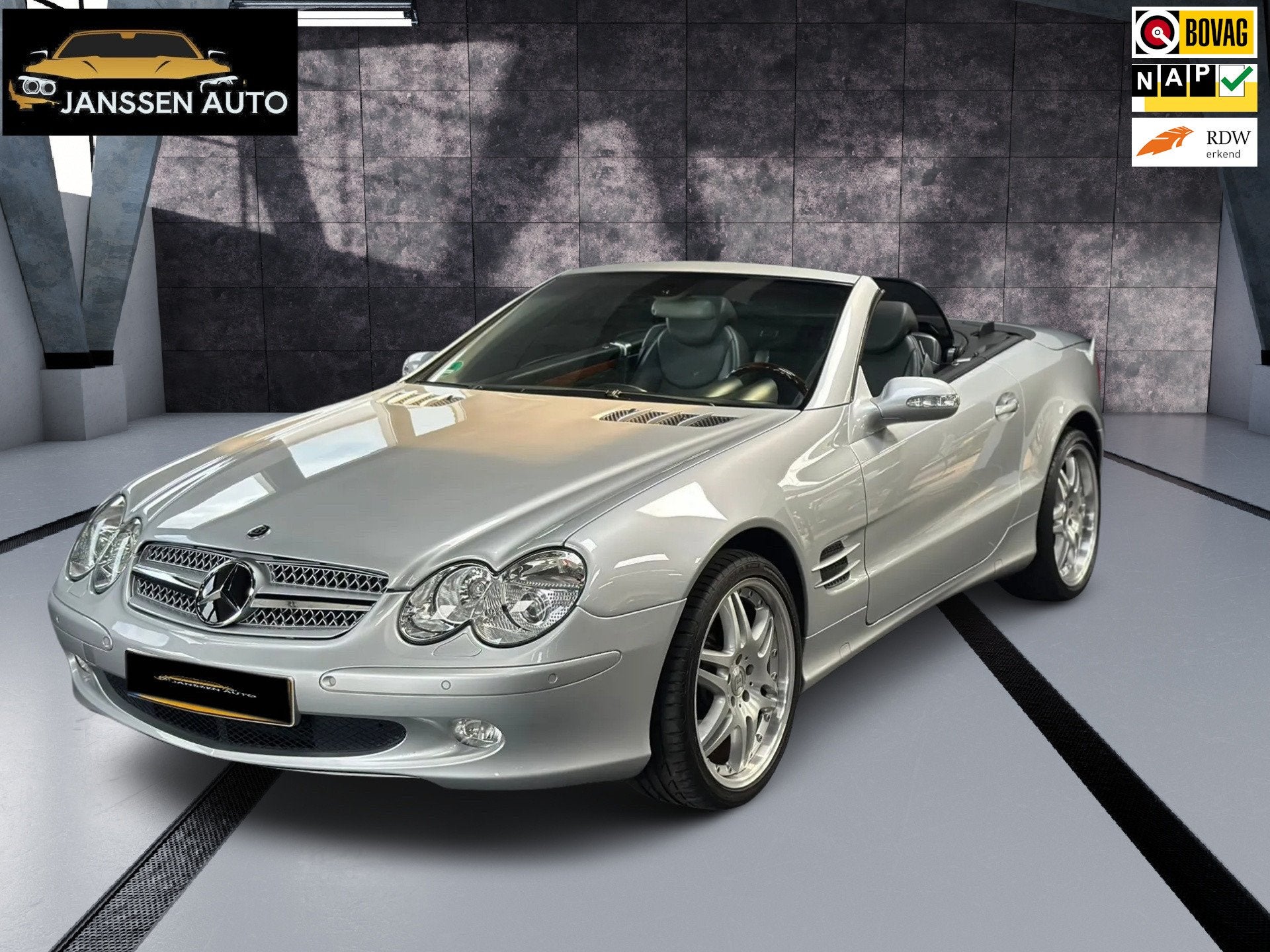 Mercedes-Benz SL-klasse 500 Brabus | Monoblock | NL Auto | T, Auto's, Automaat, Achterwielaandrijving, Gebruikt, Automatische klimaatregeling