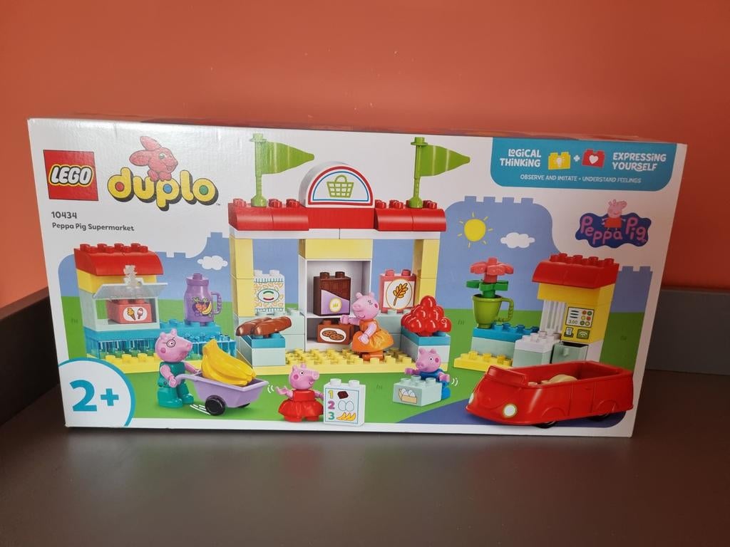 Lego Duplo Peppa Pig Supermarkt 10434, Ophalen of Verzenden, Zo goed als nieuw, Duplo