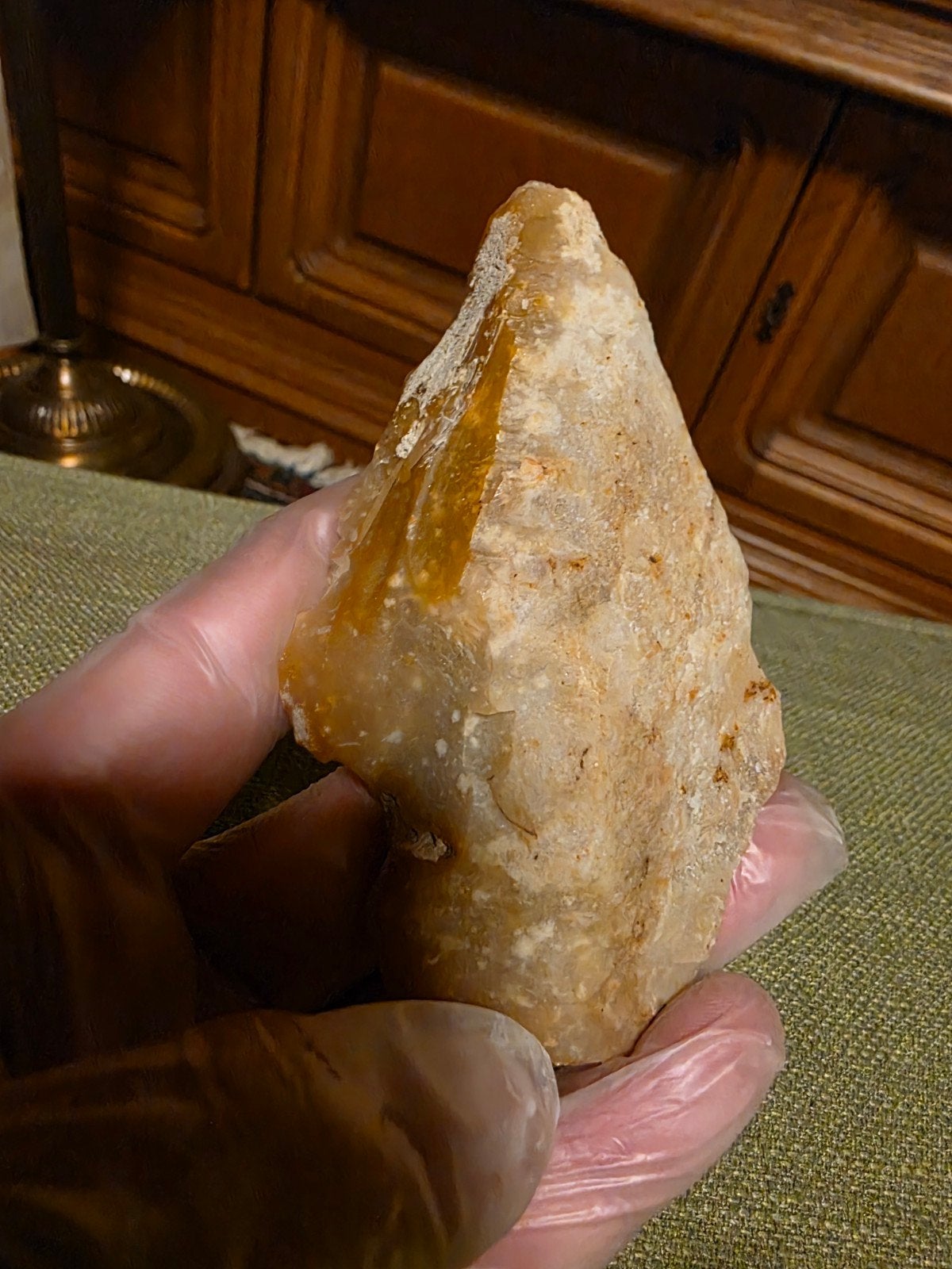 Prehistorische Speerpunt - Authentiek Vuursteen Artefact, Verzamelen, Ophalen of Verzenden