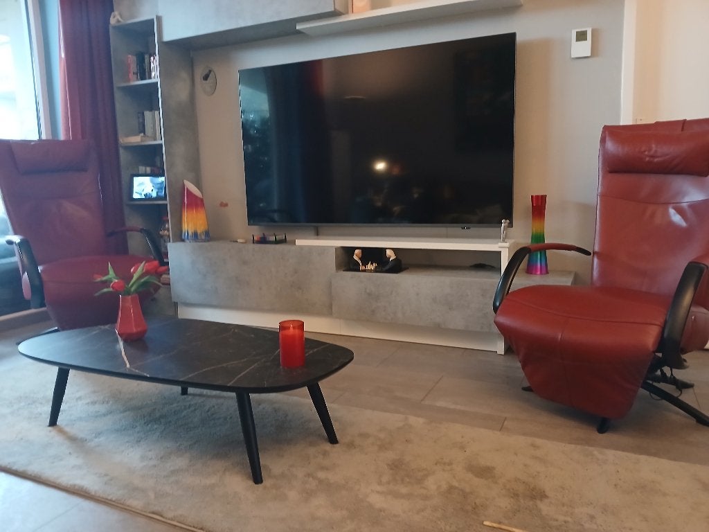 Leren fauteuils op draaipoot (dames en heren), Huis en Inrichting, Fauteuils, Minder dan 75 cm, Leer, Ophalen of Verzenden, Zo goed als nieuw