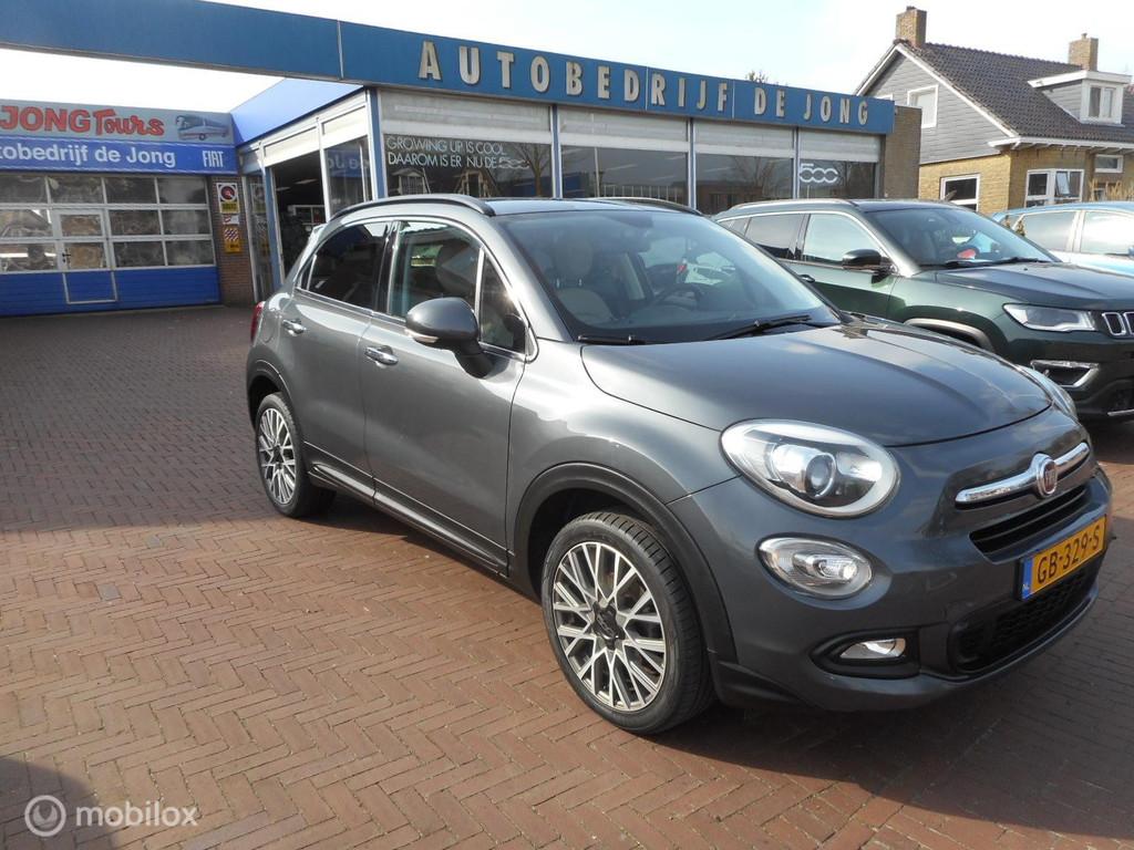 Fiat 500 X 1.4 Turbo MultiAir 140 Lounge TREKHAAK+DAKRAILS+L, Gebruikt, 4 cilinders, 500X, Origineel Nederlands