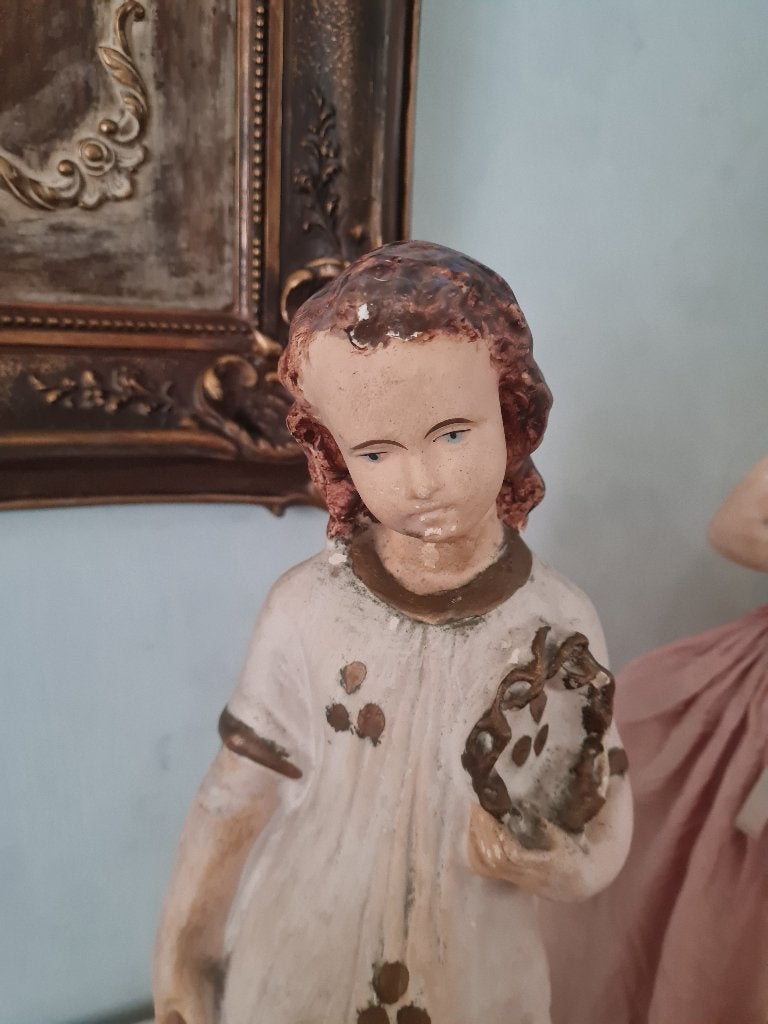 45 cm hoog antiek St Janneke beeld, Antiek en Kunst, Ophalen of Verzenden