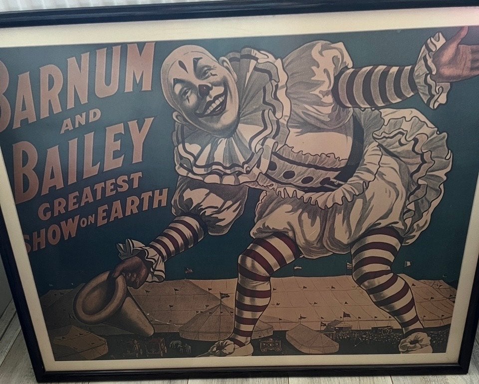 Vintage circus affiches - diverse maten, Ophalen, Gebruikt